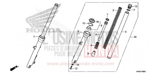 GABEL, VORNE GLR1251WHH de 2017